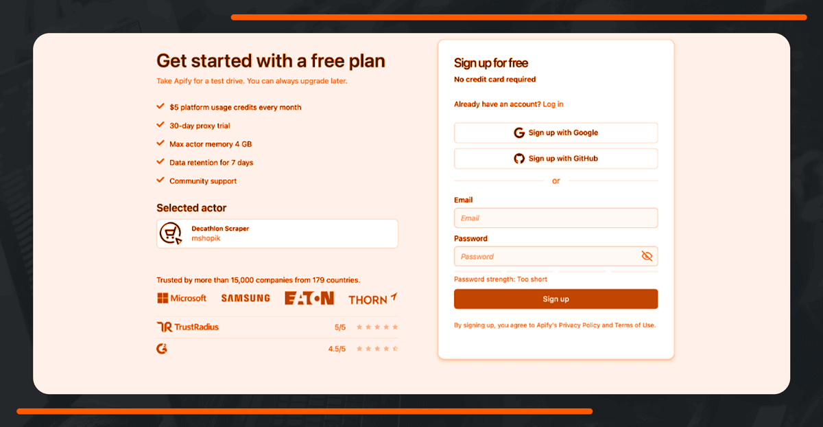 If you are not signed in, you will be redirected to the sign-up page