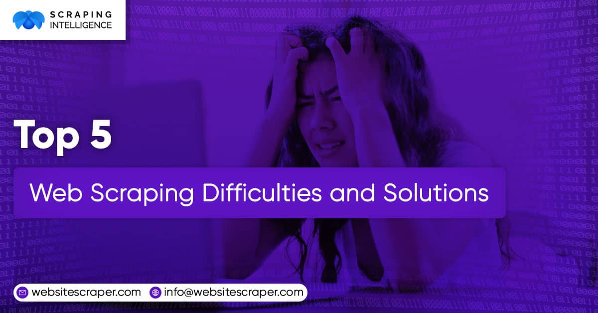 Top-5-Web-Scraping-Difficulties-and-Solutions