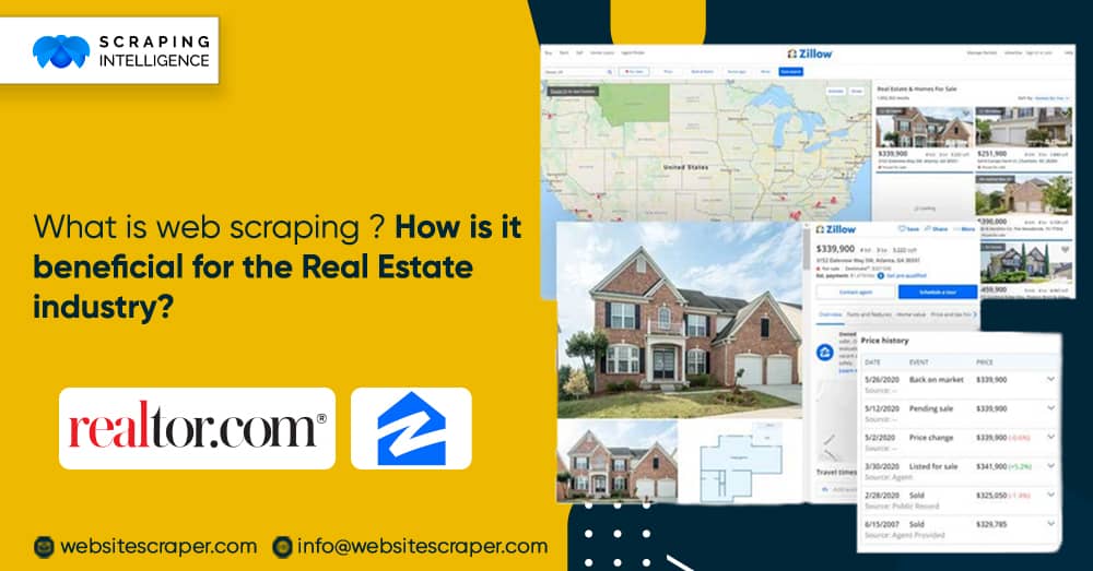 What is web scraping? How is it beneficial for the Real Estate industry?