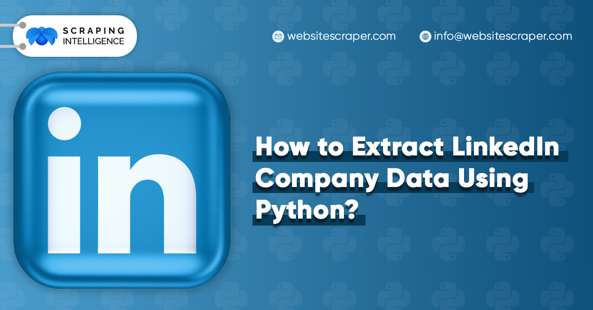 extract linkedin company data python