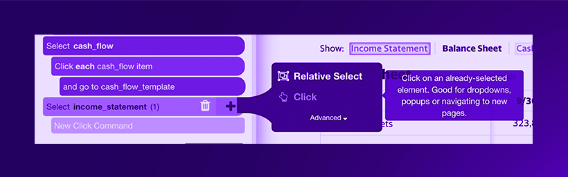 Relative Select