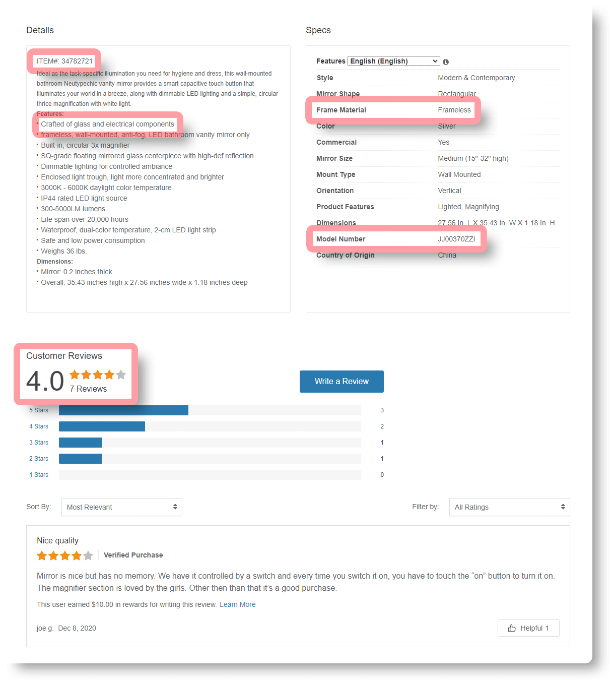 Scrape Overstock Product Data