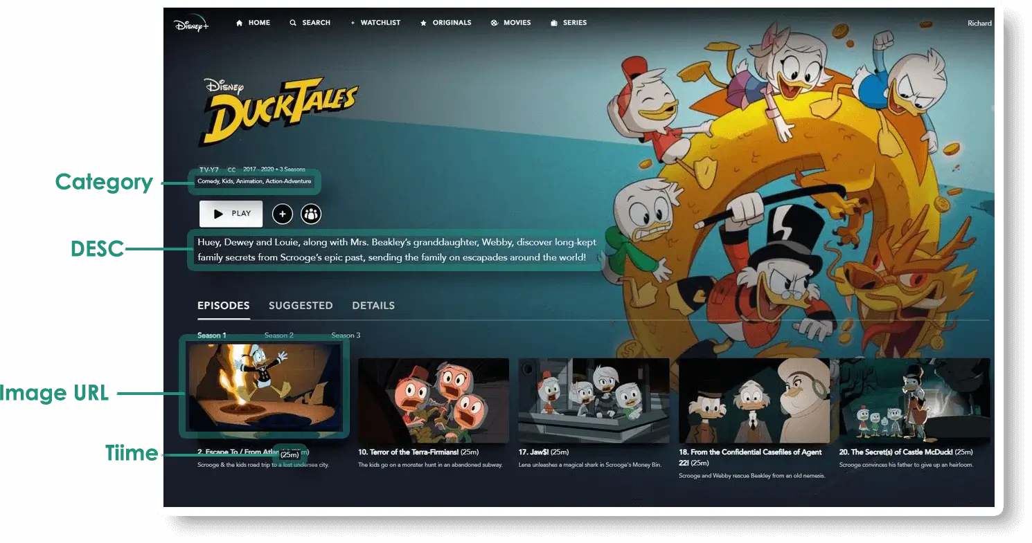 Disney Plus Data Extractor